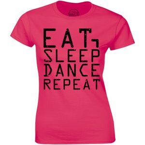 Womens Eat Sleep Dance Repeat Dancer Dance T-shirt